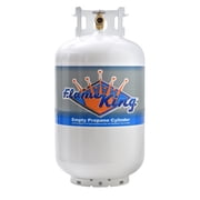 Flame King 30 lb. Propane Tank with Type 1 Overfill Protection Device Valve Ships Empty