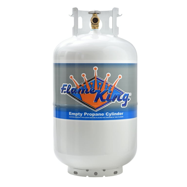 Flame King 30LB Steel Propane Tank Cylinder with Type 1 Overflow Protection Device Valve Ships Empty YSN 301