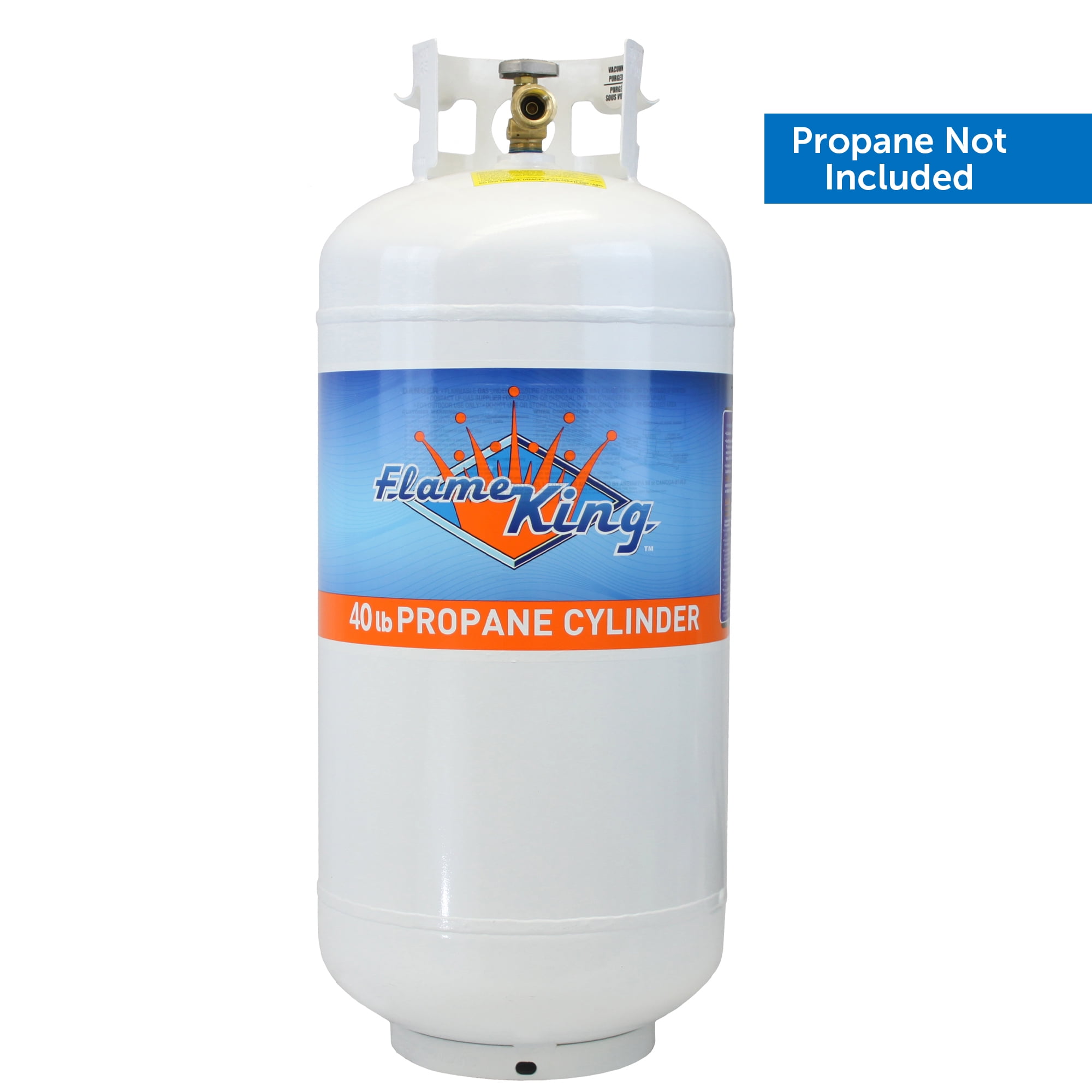 Flame King 40LB Steel Propane Tank LP Cylinder w/ 