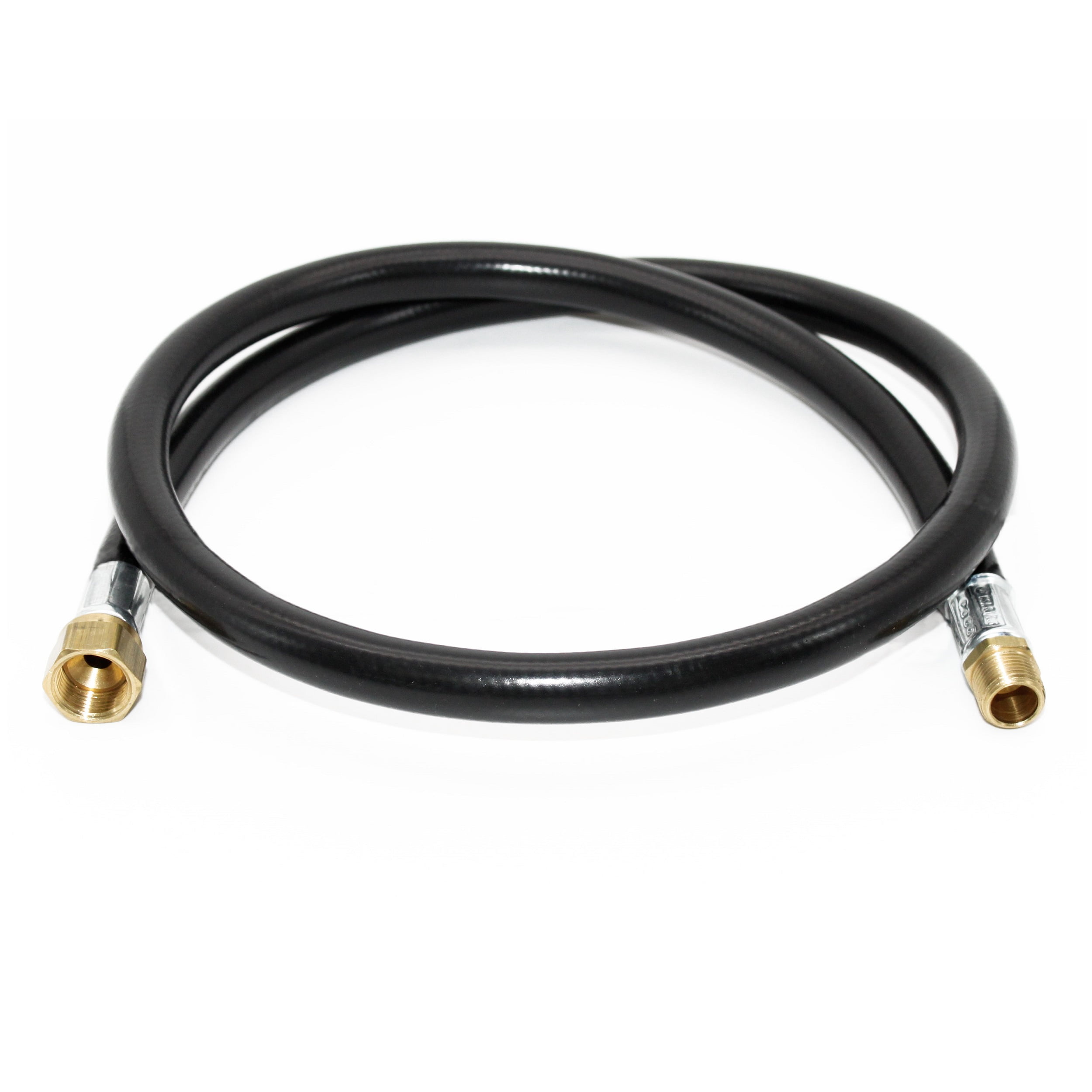 Flame King Propane Thermo Plastic Rubber Hose Assembly, 48-inch, 3/8-inch ID for RVs and Travel Trailers