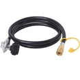 thumbnail image 1 of Flame King 8FT 90° Low-Pressure Propane Regulator Quick Connect Hose for RVs, Grills & Heaters, 1 of 5