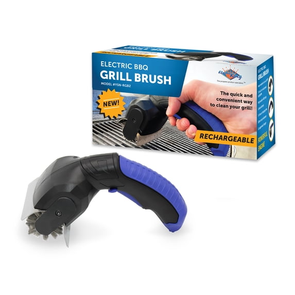 Flame King Cordless Electric Grill Cleaning Brush, Stainless Steel Bristles, Bbq Grill Cleaner