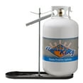 thumbnail image 1 of Flame King Dual Propane Tank Holder Rack for 40LB Tanks, Black/Silver, for Christmas 2025, 1 of 6
