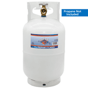 Flame King Empty Steel Propane Tank, LP Propane Cylinder w/ Type1 OPD Valve, 10Lb