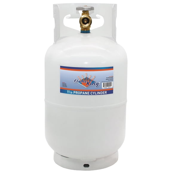 Flame King 10LB Empty Steel Propane Tank LP Cylinder w/ Type1 OPD Valve, for Grills & BBQs