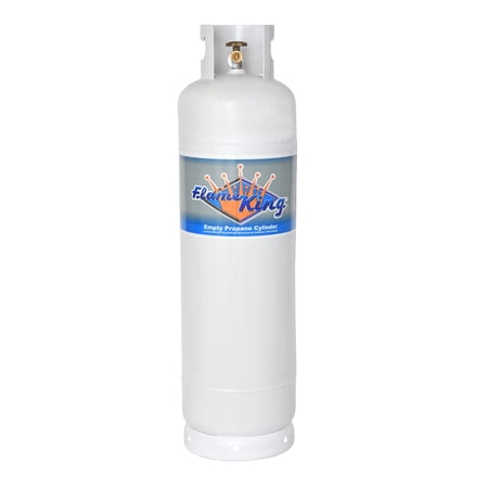 Flame King Empty Steel Propane Tank, LP Refillable Cylinder with POL for RVs, Campervans, 60 lbs