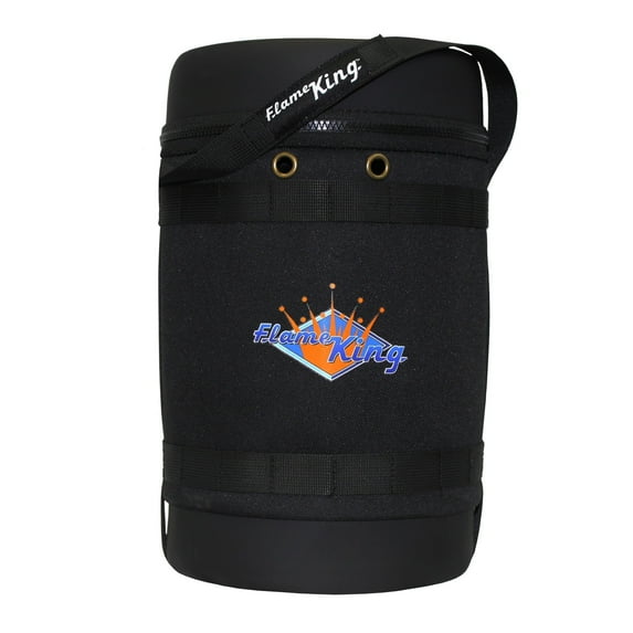 Flame King Gas Hauler for 5LB Propane Tank - Insulated Protective Carry Case for Camping and Outdoor Adventures