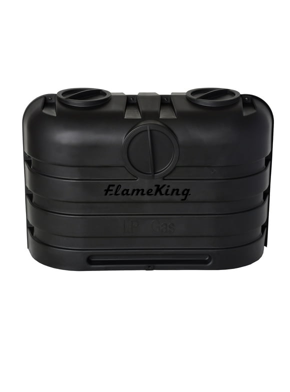 Flame King Heavy Duty Dual 20LB Black Propane Tank Cover for RV, Camper and Travel Trailer
