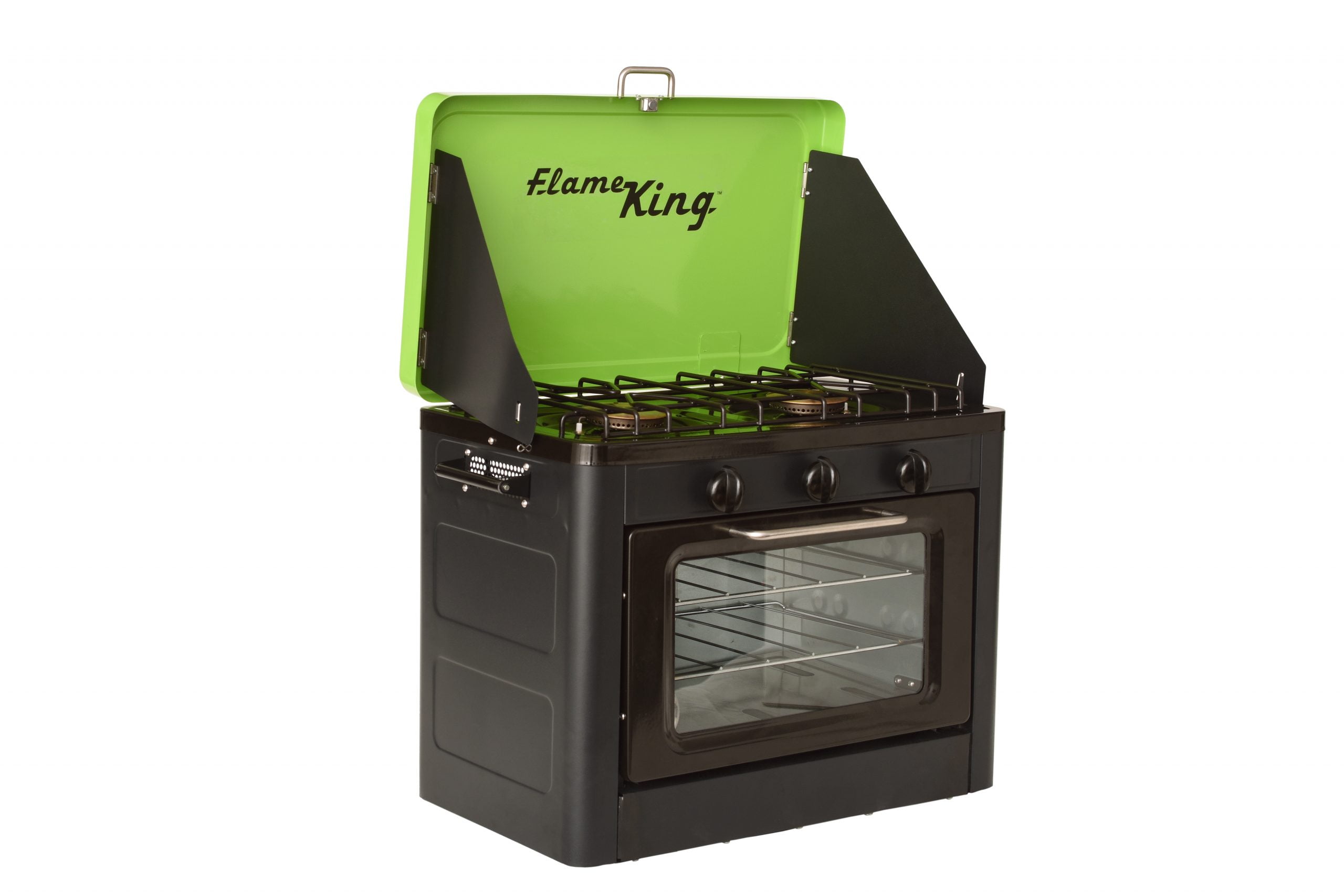 Flame King Portable Outdoor Propane Oven/Stove Combo for Camping, RV