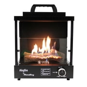 Flame King ALOGFIRE Propane Ambiance Log Fireplace Heater, 1-Pack, Steel Housing, Clean and Smokeless Dancing Flame