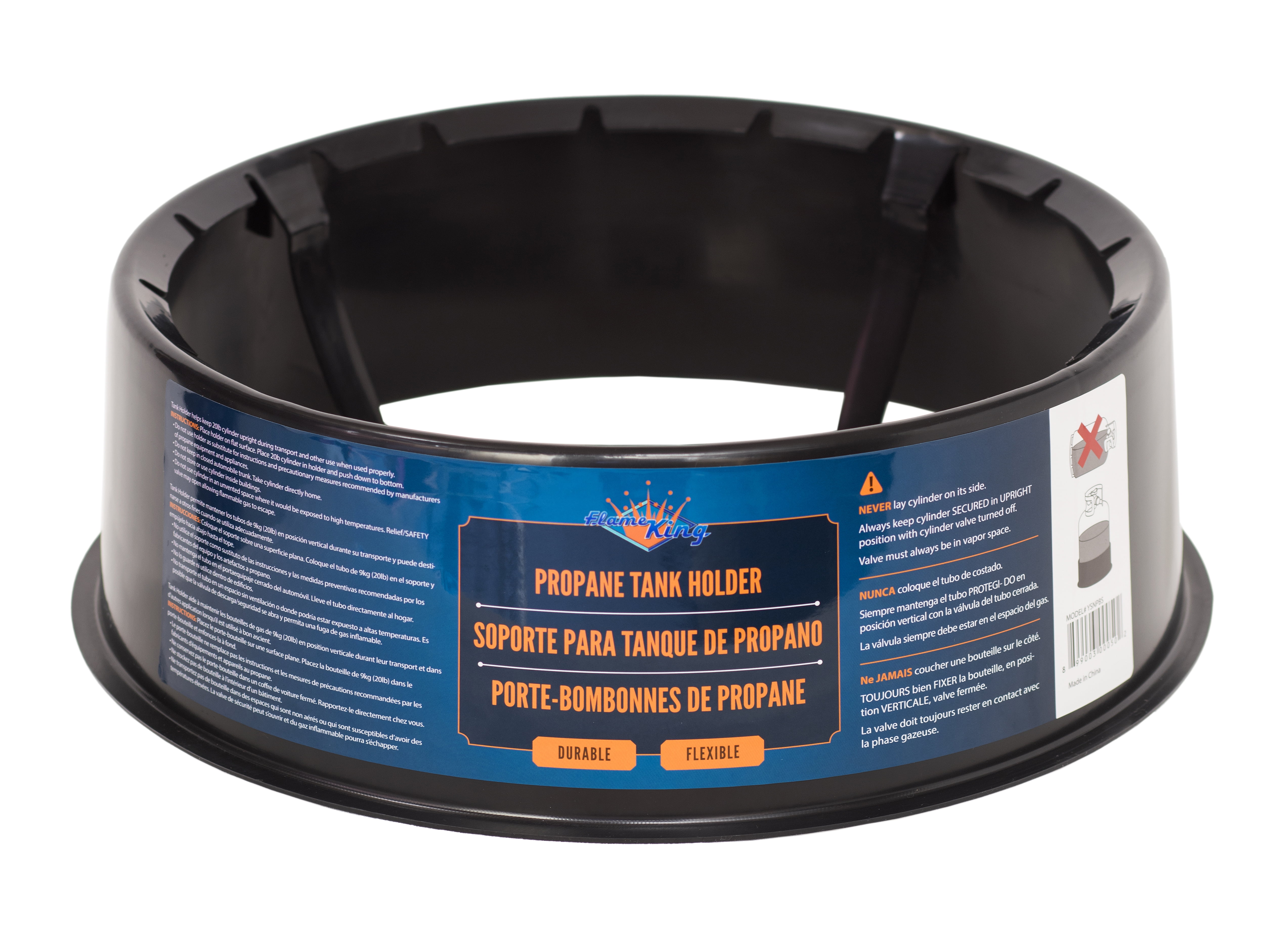 Walmart discounts of Flame King Propane Cylinder Stabilizer Base, Impact-Resistant Propane Tank Holder, Black