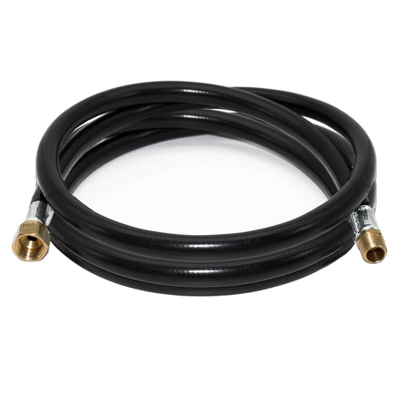 Flame King Thermo Plastic Hose Assembly for LP and Natural Gas, 3/8 Inch ID, 96" Long