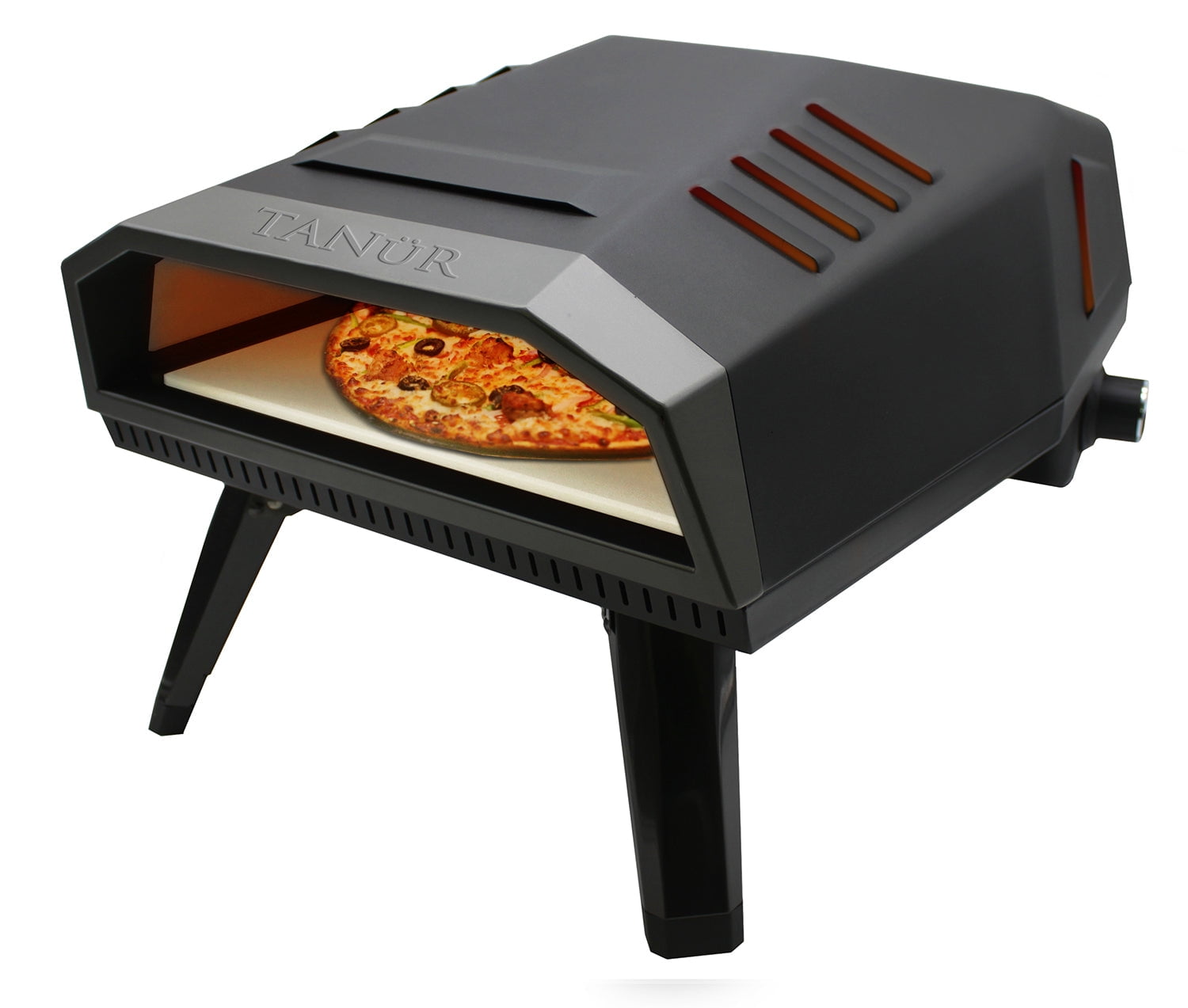 Flame King TANUR 12-inch Portable Outdoor Propane Pizza Oven for Camping & Outdoor Cooking