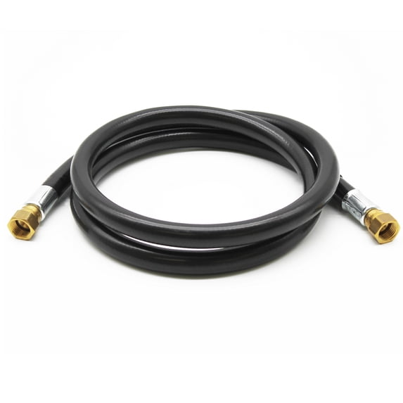 Flame King Thermo Rubber RV Slide Out Hose Assembly 72-Inch 3/8 Inch ID Female to Female