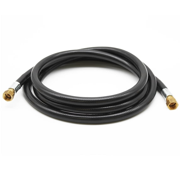 Flame King 96-inch Thermo Rubber Hose Assembly 3/8-inch ID Female to Female, Heavy Duty for Trailer, Camper, Outdoor Use