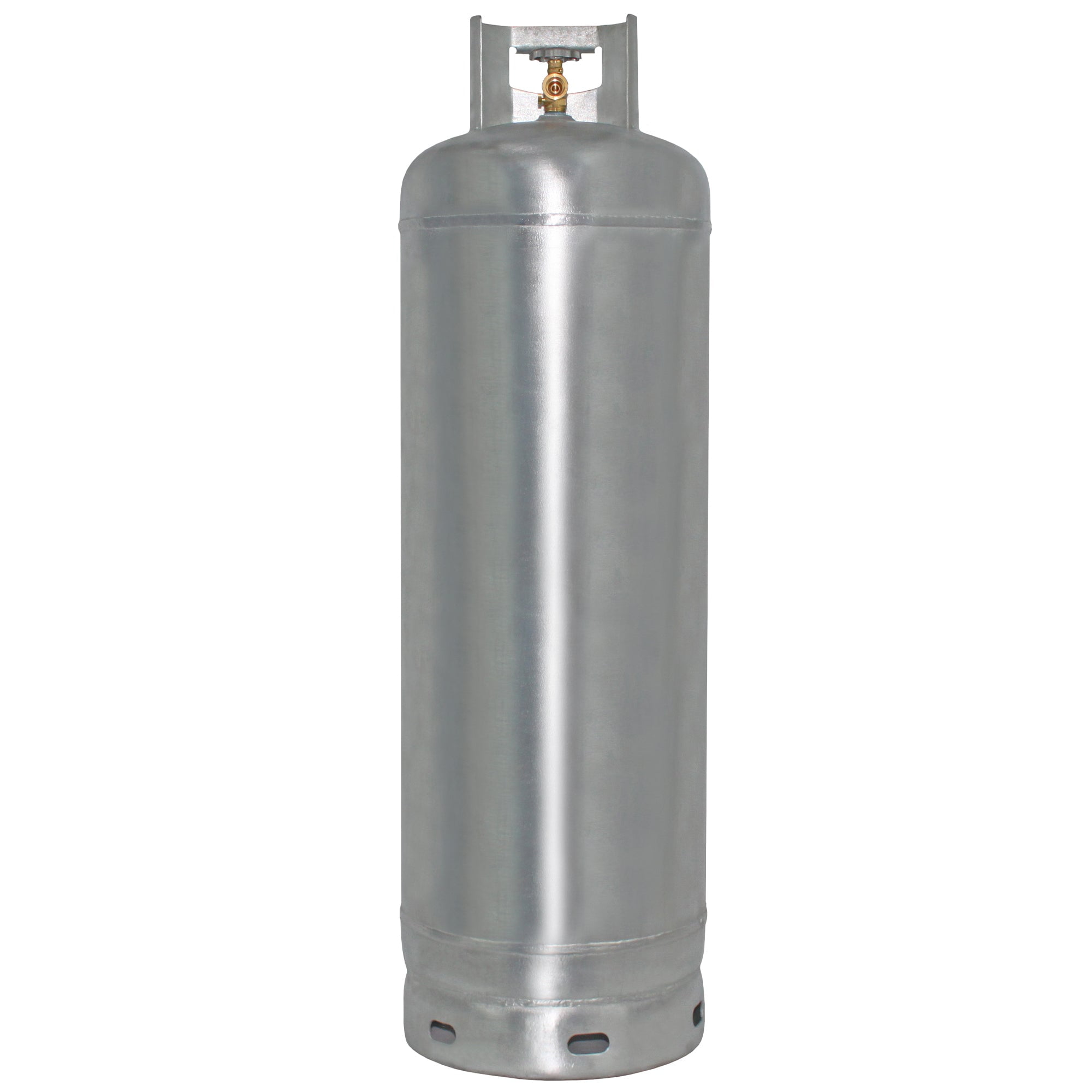 Flame King 100 lb Capacity Galvanized Steel Propane Tank with POL Valve, Rust and Corrosion-Free