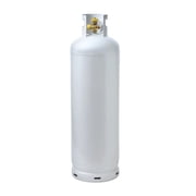 Flame King Propane Tank, 100 lbs, Multi-Valve with High-Capacity Filler, White