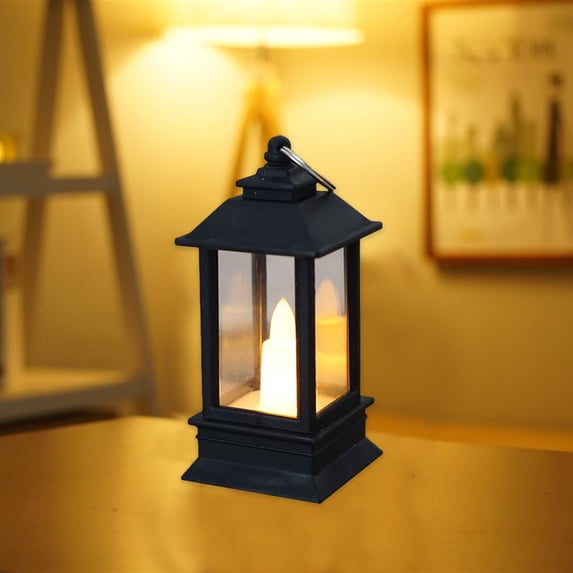 Candle Night Light, Electronic Candle, Mini Oil Lamp Holiday Decor, Ambient Flameless Light for Christmas, Home Table Decoration, Safe Battery Operated Flickering LED Light