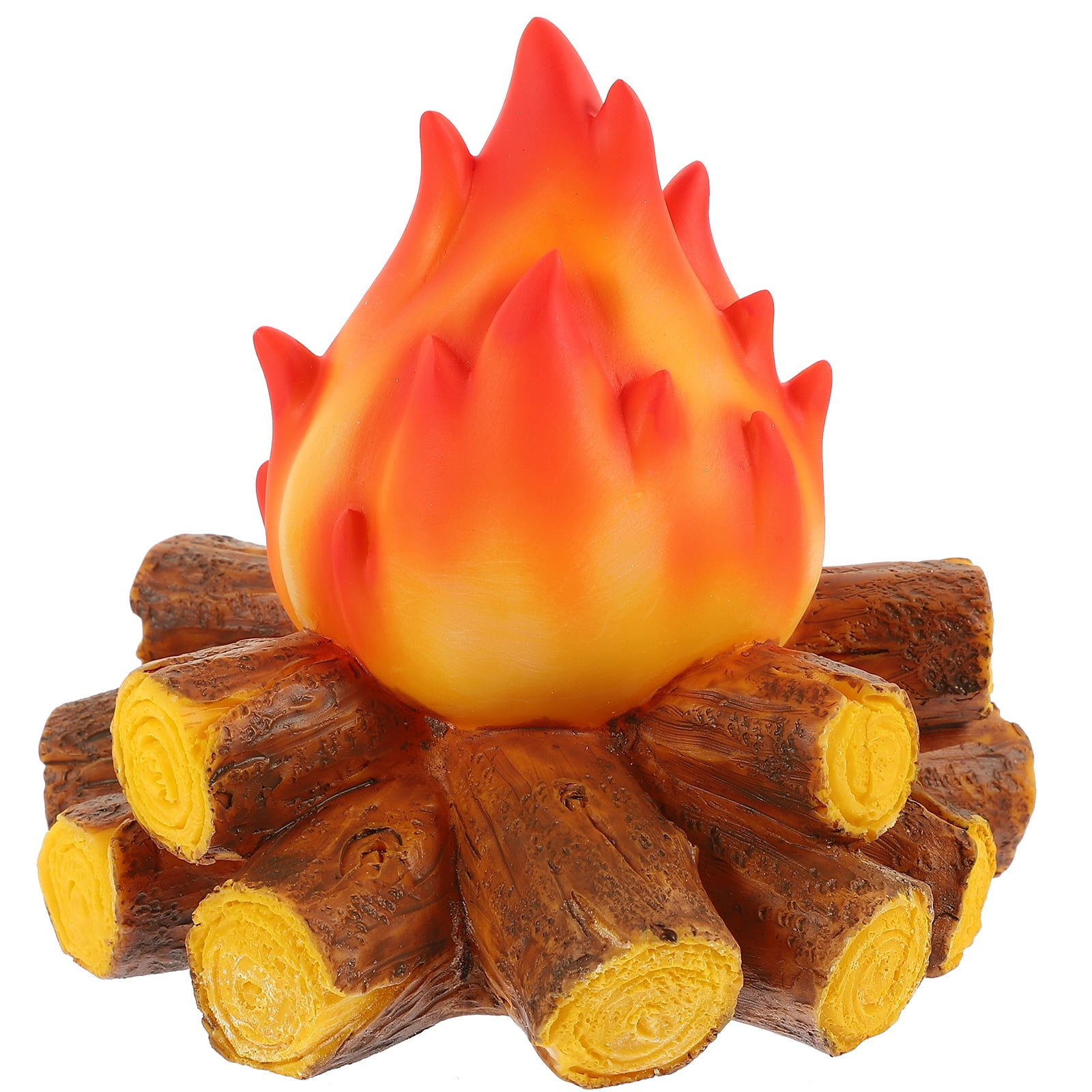 Flame Lamp Flickering LED Light Lights Desk Battery Operated Fire Logs