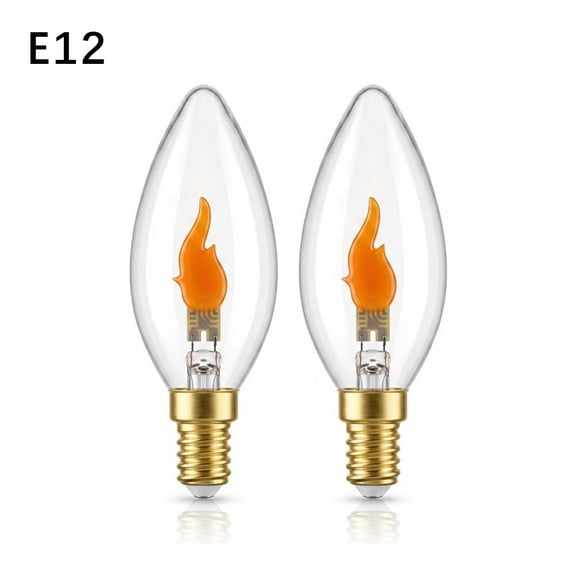 Flame Light Bulbs E12 LED Flickering Fire Candelabra Bulbs Effect