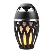 Flame Light Speaker Wireless Audio Device with LED Torch for Indoor Outdoor Portable Use on Festive Occasions