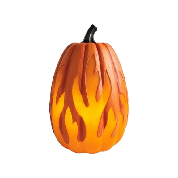 Flame Lighted Pumpkins Battery Powered Halloween Decorations for Festive Home and Party Ambience