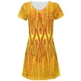 thumbnail image 1 of Flame On Fire Starter Pyromaniac All Over Juniors Beach Cover-Up Dress Multi MD, 1 of 2