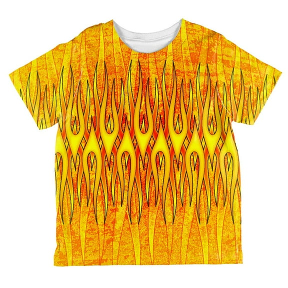Flame On Fire Starter Pyromaniac All Over Toddler T Shirt Multi 4T