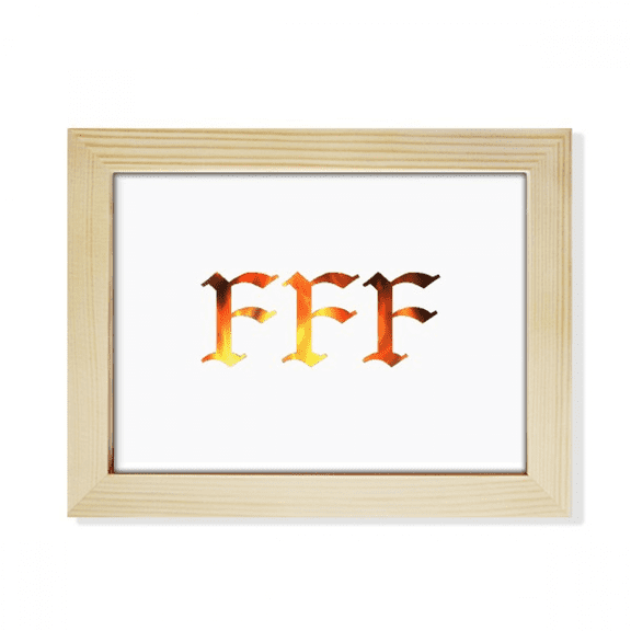 Flame Pattern Desktop Photo Frame Picture Art Decoration Painting 6x8 inch