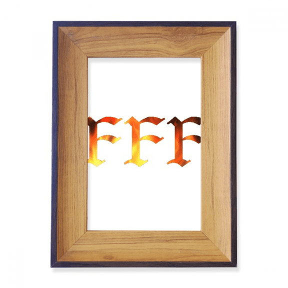 Flame Pattern Photo Frame Exhibition Display Art Desktop Painting