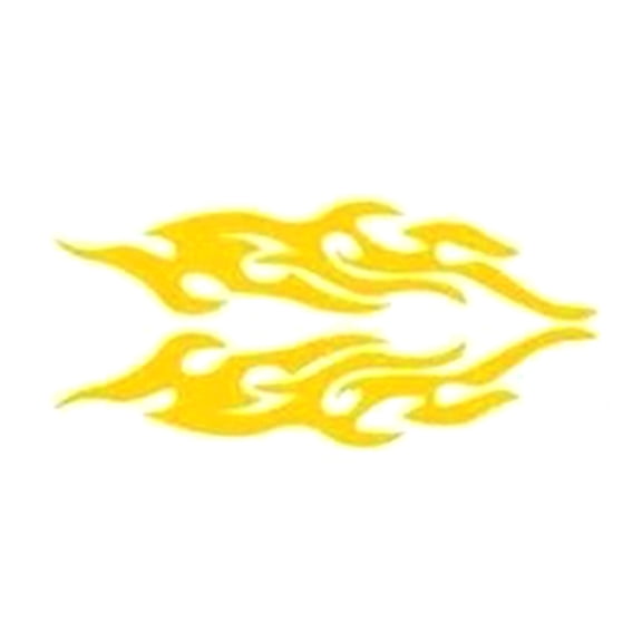 Flame Pattern Reflective Car Decals Stickers for Scratch Coverage & Improved Night Visibility Easy Installation 2pcs