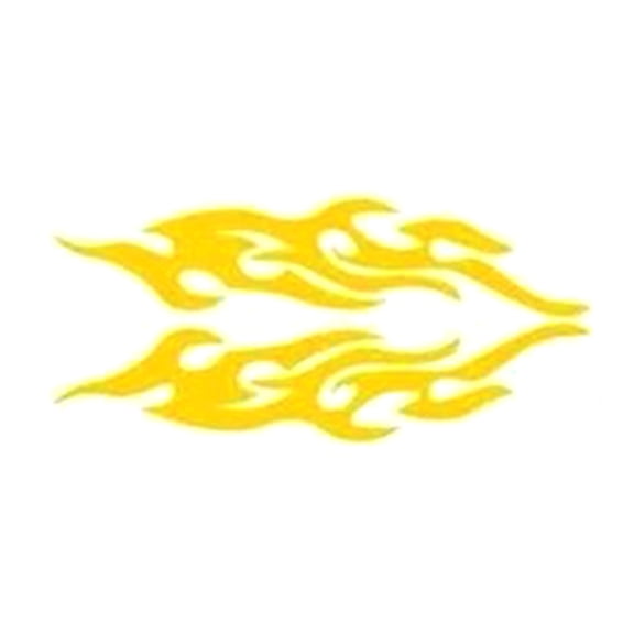 Flame Pattern Reflective Car Decals Stickers for Scratch Coverage & Night Easy Installation 2pcs