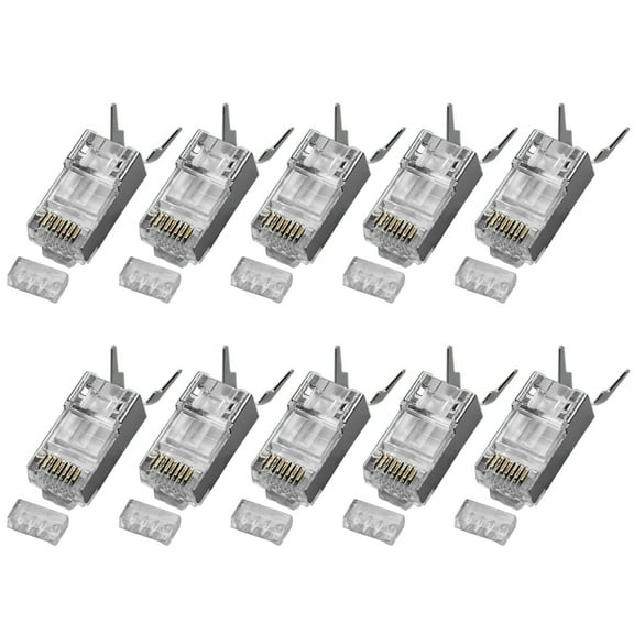 Flame Resistant CAT6A RJ45 Connectors For Solid Stranded Cable For Customs Networkings