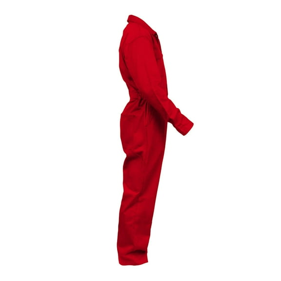 Flame Resistant FR Coverall - 88% C / 12% Nylon (3X-Large, Red)
