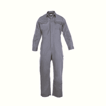 Flame Resistant FR Coverall - 88% C / 12% Nylon (4X-Large, Dark Grey)