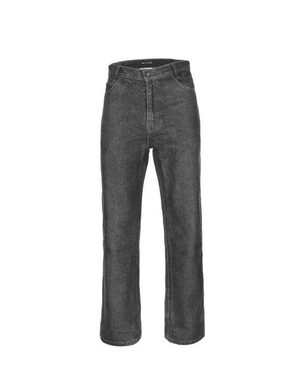 Flame Resistant FR Denim Jeans - 100% C (W30 x L32, Medium Black Denim - Beige Thread)