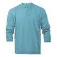thumbnail image 1 of Flame Resistant FR Henley Style T-Shirts (2X-Large, Light Blue), 1 of 5