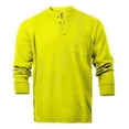 thumbnail image 1 of Flame Resistant FR Henley Style T-Shirts (3X-Large, Yellow), 1 of 3