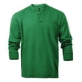 thumbnail image 1 of Flame Resistant FR Henley Style T-Shirts (Large, Bottle Green), 1 of 3