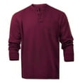 thumbnail image 1 of Flame Resistant FR Henley Style T-Shirts (Small, Maroon), 1 of 4