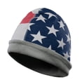 thumbnail image 1 of Flame Resistant FR Reversible Beanie Caps - US Flag / Light Grey - 100%C - 16 oz - Small, 1 of 4