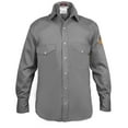 thumbnail image 1 of Flame Resistant Welding FR Shirt - 100% C - Light Weight - 7 oz (4X-Large, Light Grey), 1 of 6