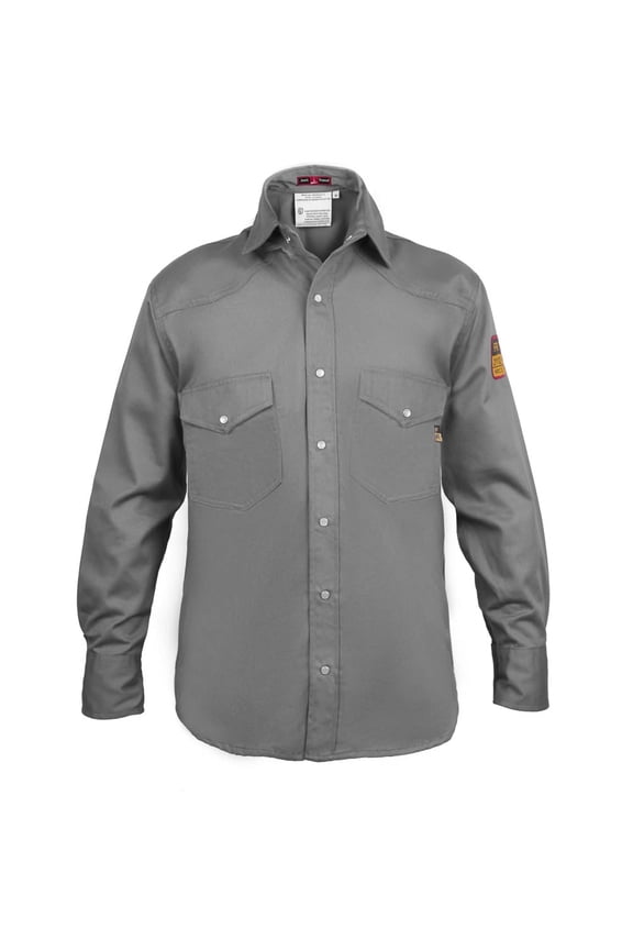 Flame Resistant FR Shirt - 88/12 (Medium, Light Grey)