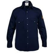 Flame Resistant FR Shirt - 88/12 Medium, Navy Blue