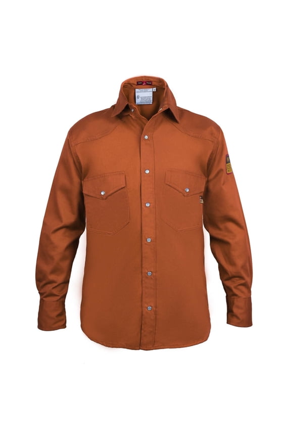 Flame Resistant FR Shirt - 88/12 (Medium, Rust)