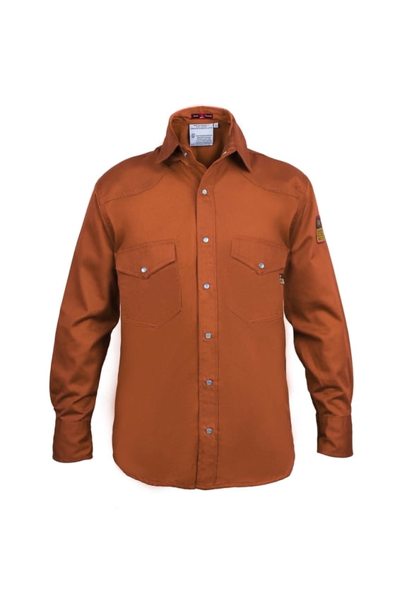 Flame Resistant FR Shirt - 88/12 (Medium, Rust)