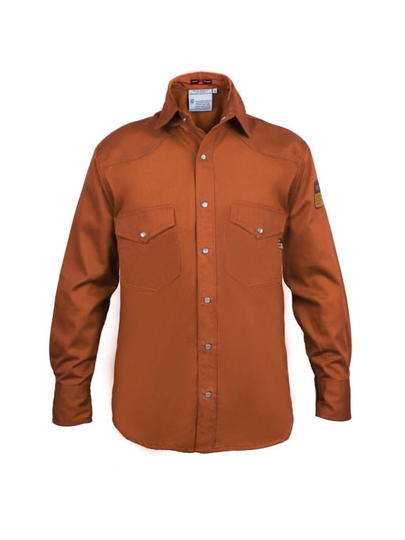 Flame Resistant FR Shirt - 88/12 (X - Large, Rust)