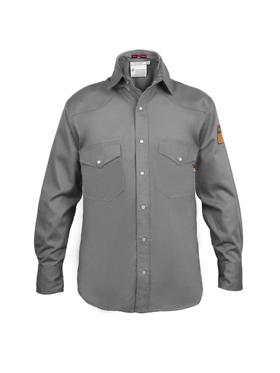Flame Resistant FR Shirt - 88/12 (XLarge, Dark Grey)