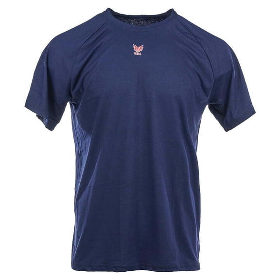 Flame Resistant T Shirts, CAT1 Short Sleeve Shirt, Blue, 4X-Large, SAFEGEAR