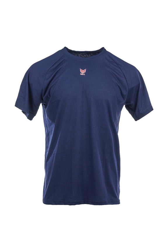 Flame Resistant T Shirts, CAT1 Short Sleeve Shirt, Blue, 4X-Large, SAFEGEAR